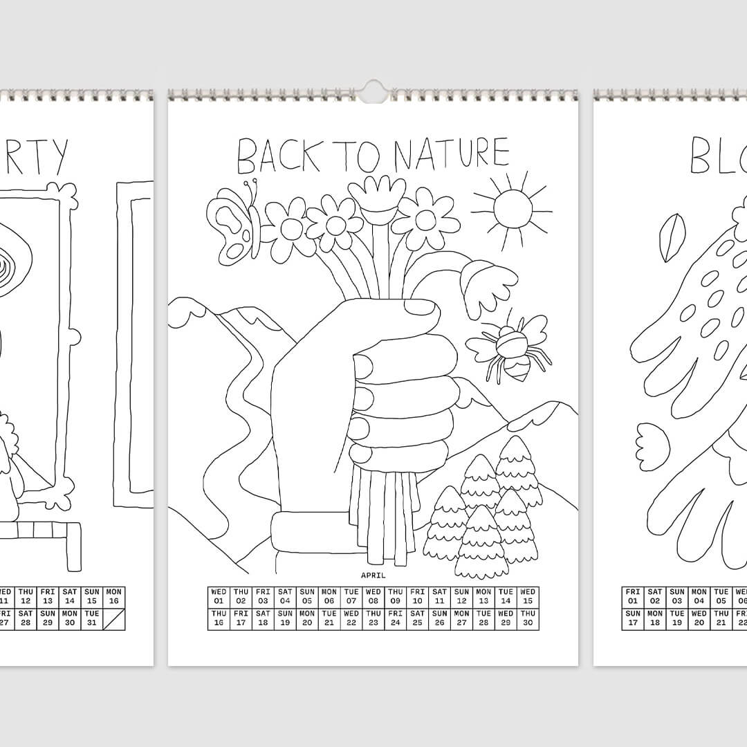 Color Your Year 2026 Calendar