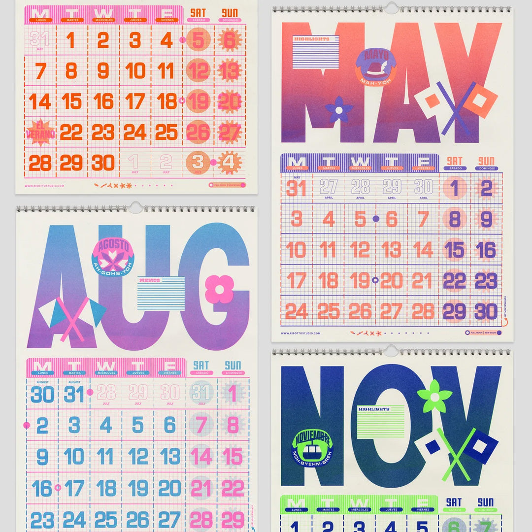 2027 Wall Hanger A3 Riso Calendar