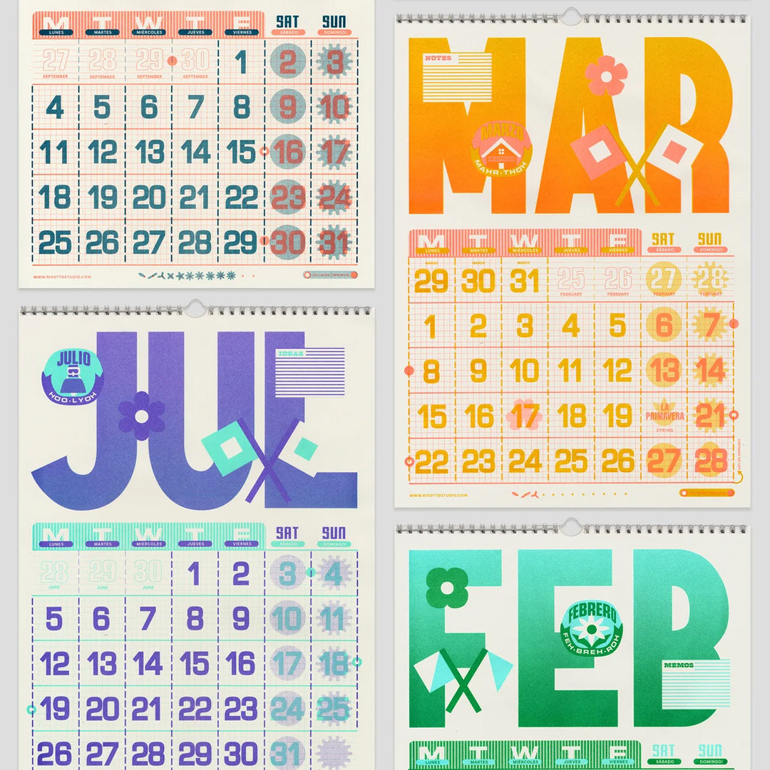 2027 Wall Hanger A3 Riso Calendar