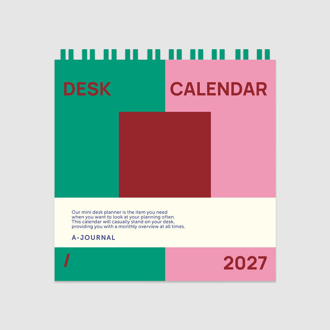 2027 Desk Calendar Green