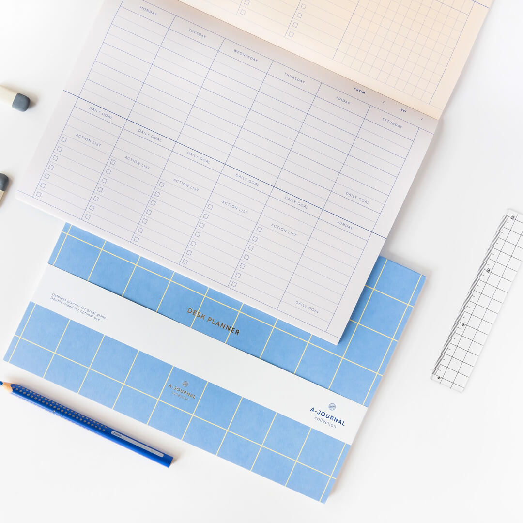 A-Journal Deskplanner Lavender Blue