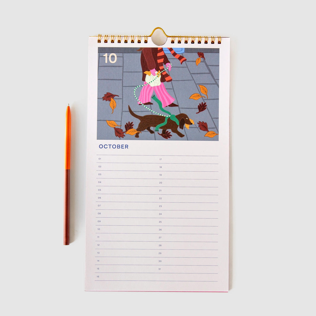 Dogs Fabrique Birthday Calendar