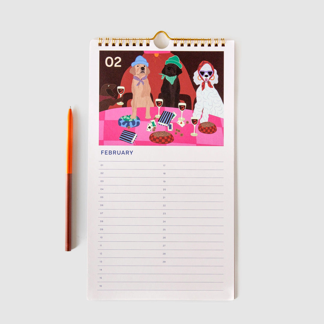 Dogs Fabrique Birthday Calendar