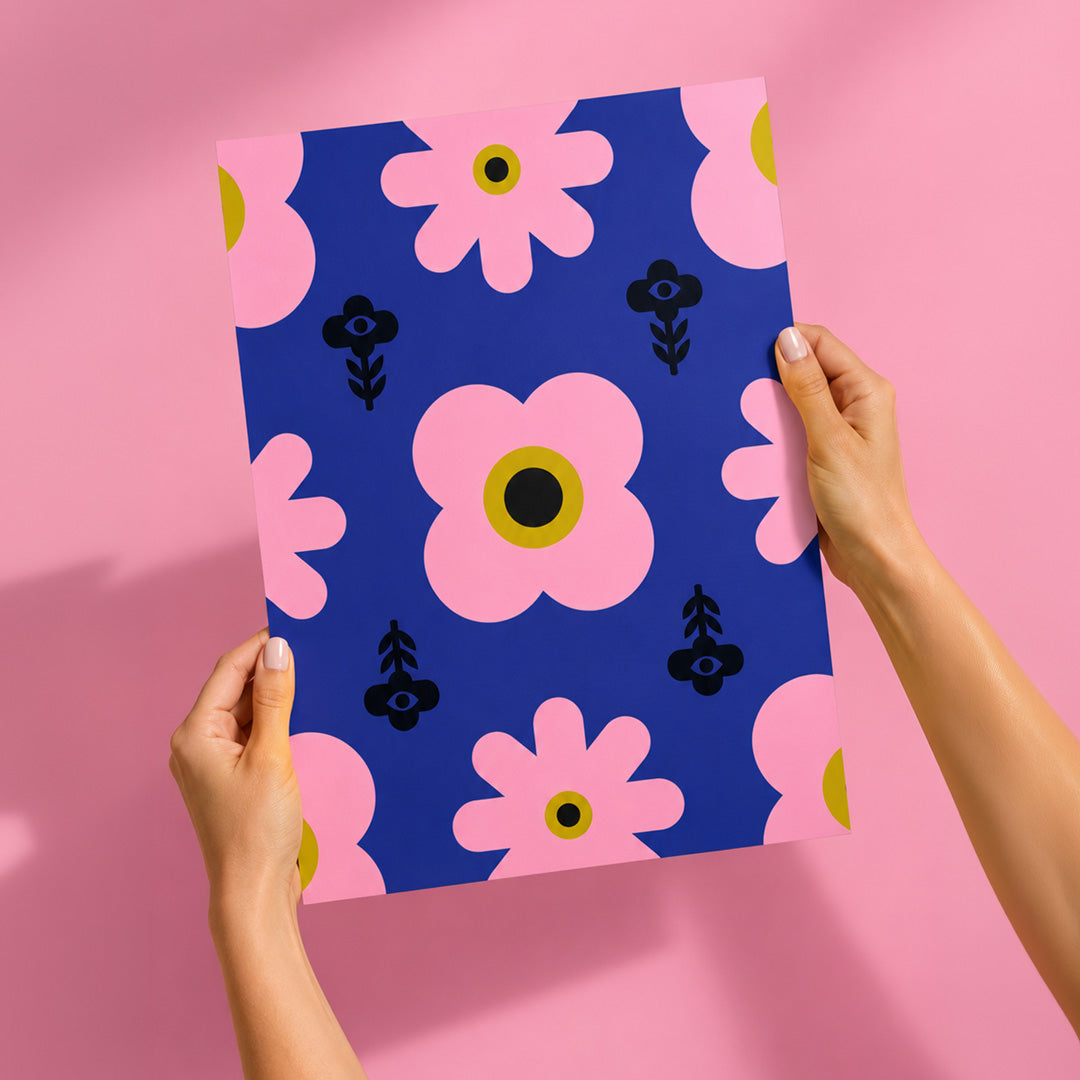 Floral Creatures Poster