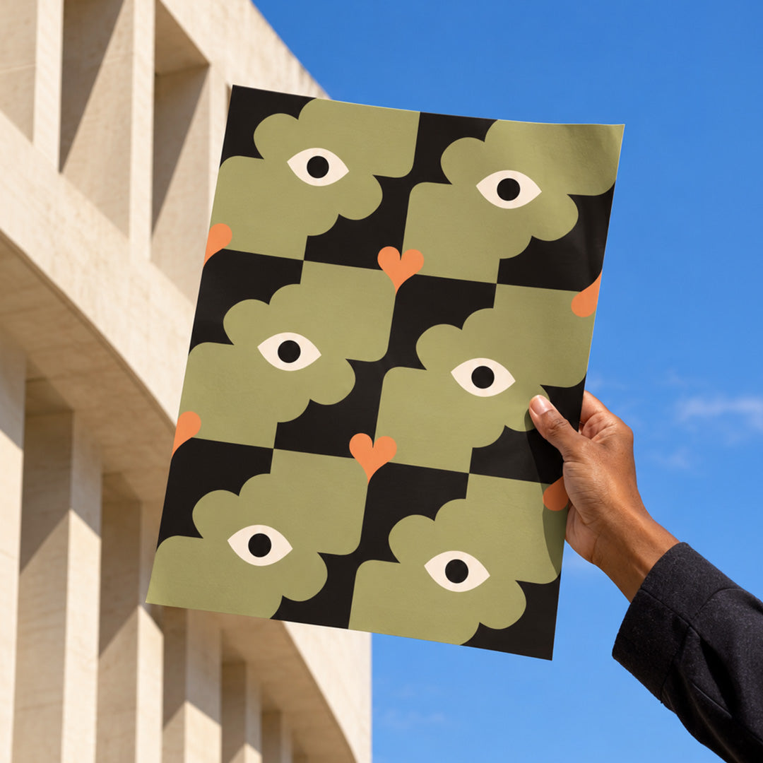 Flower Tiles Poster