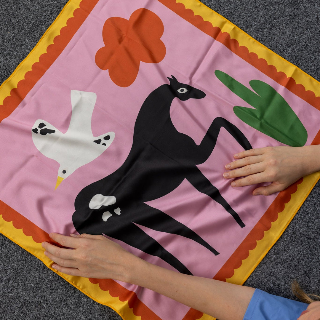 Horsy & Birdy Scarf