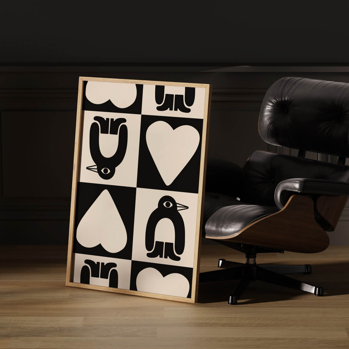 Adelie Chess Poster