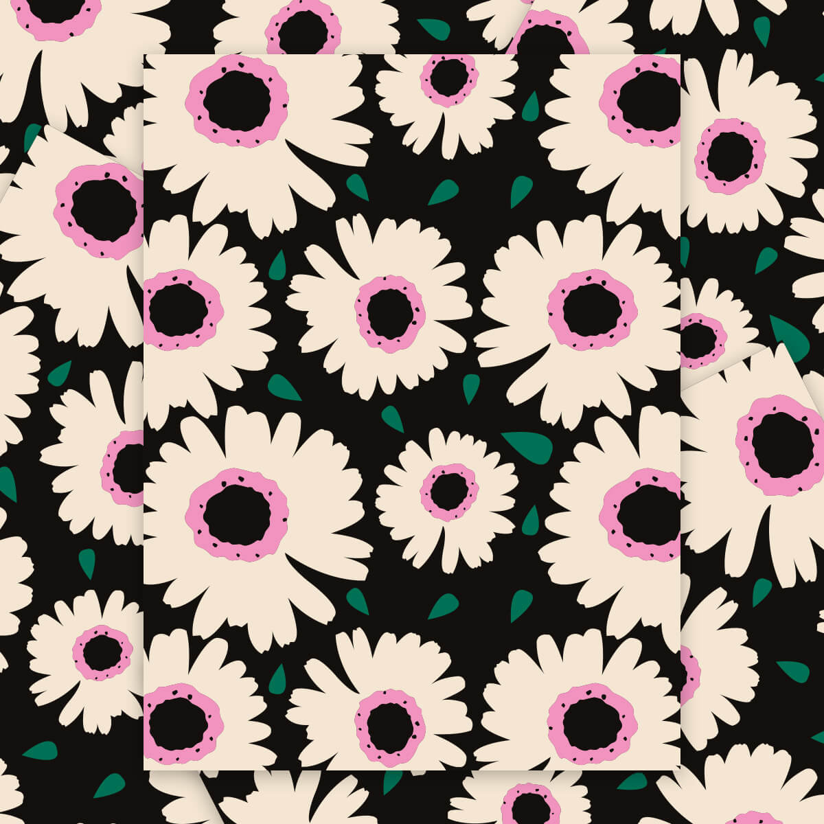 Margaritas Black Poster
