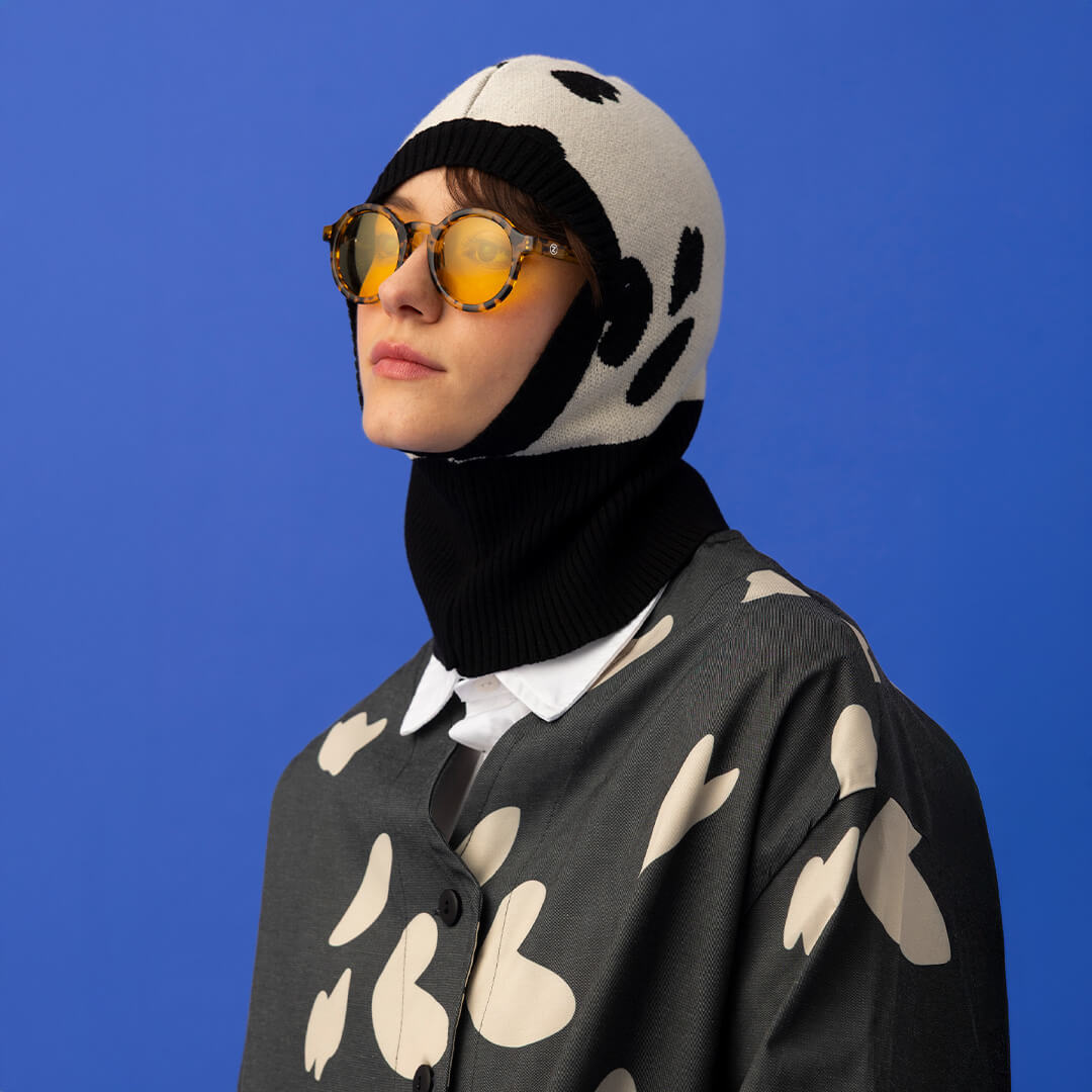 Niki Balaklava Dalmatian Ecru