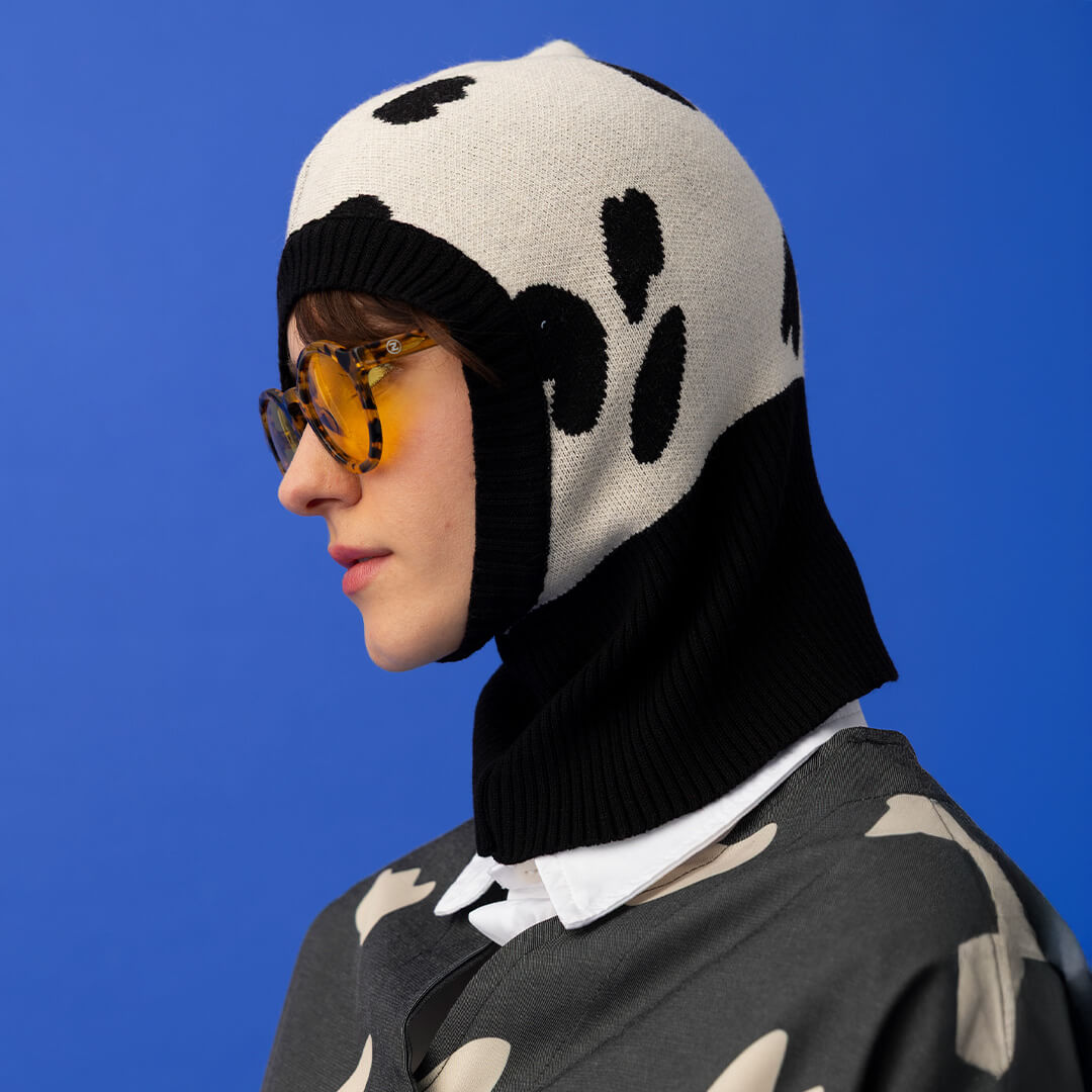 Niki Balaklava Dalmatian Ecru