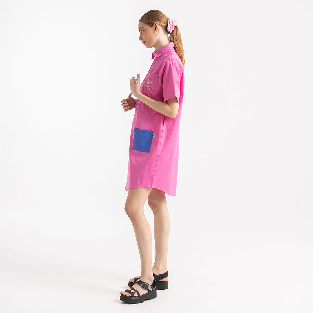 Immy Shirt Dress Intense Pink