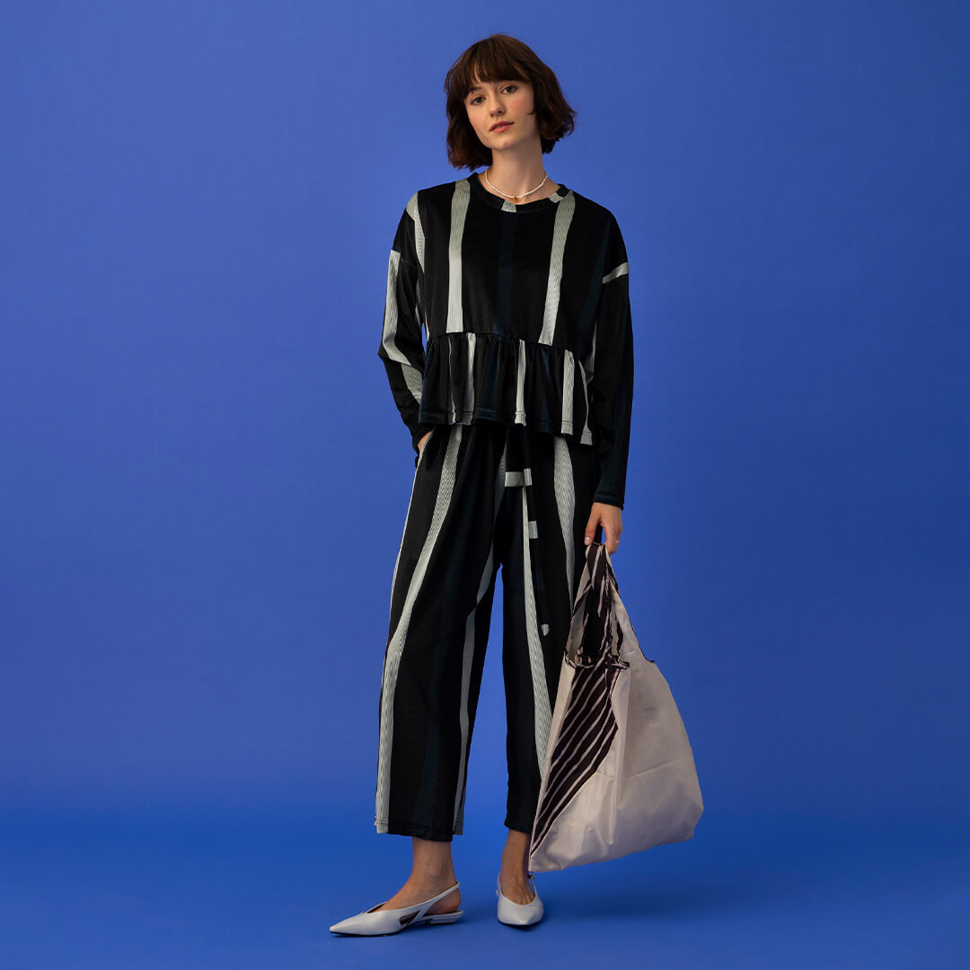 Popper Top - Adelie Stripes