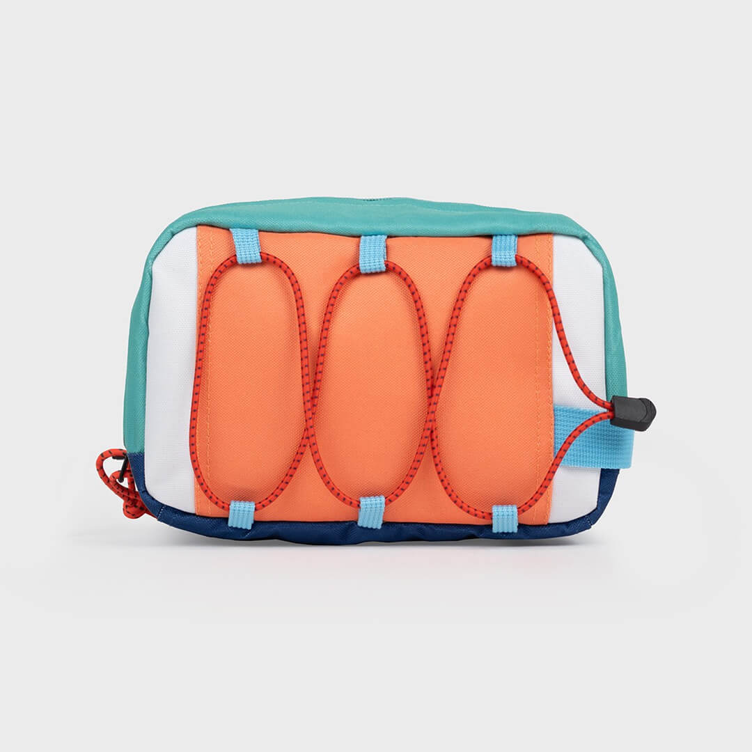 Toiletry Bag Orange & Green