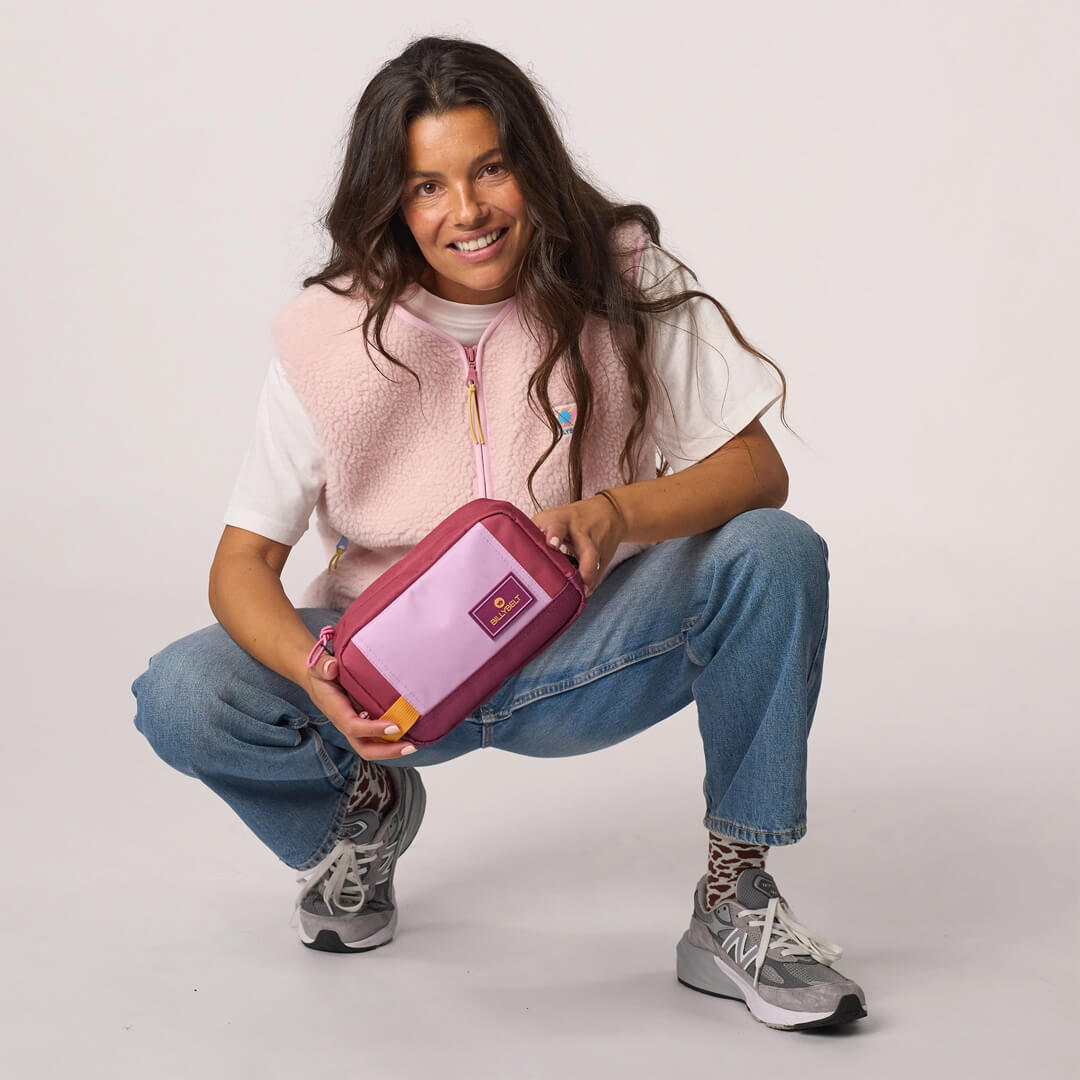 Toiletry Bag Purple & Burgundy