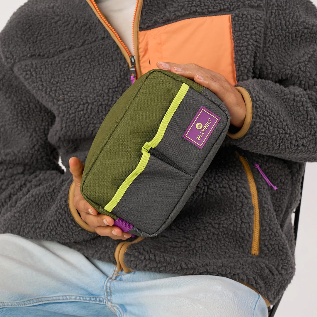 Toiletry Bag Khaki & Black