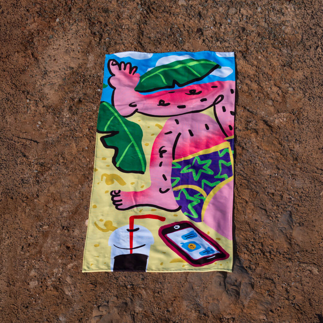 Born Lazy Beach Towel