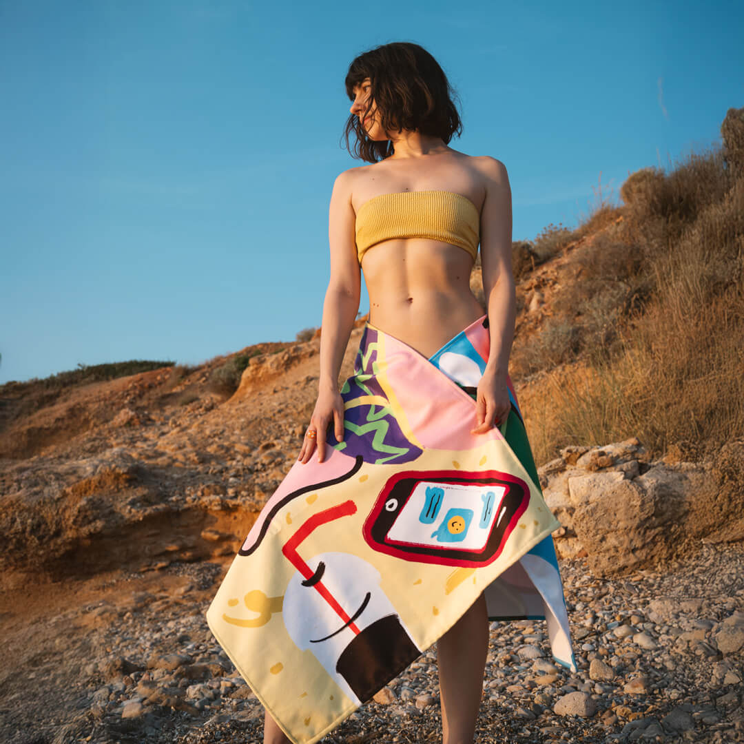 Born Lazy Beach Towel