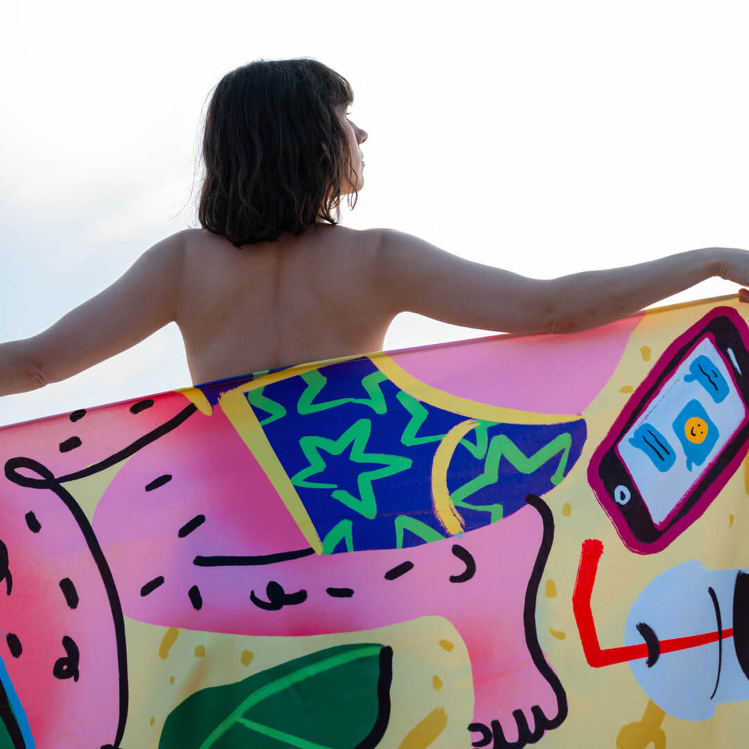 Born Lazy Beach Towel