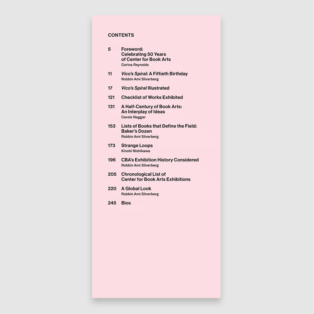 Vico's Spiral: Half Century of Artists' Books