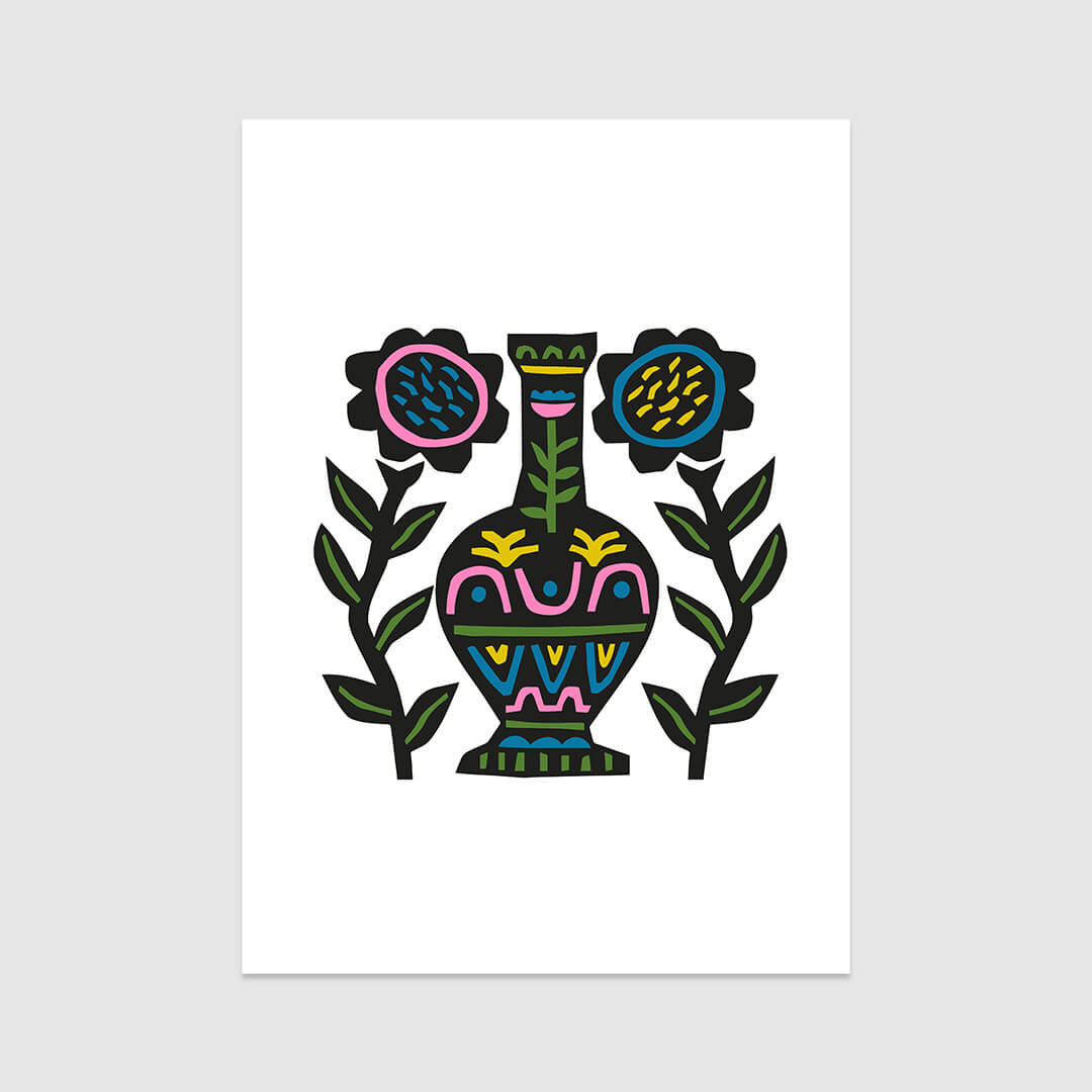 Black Plant Poster