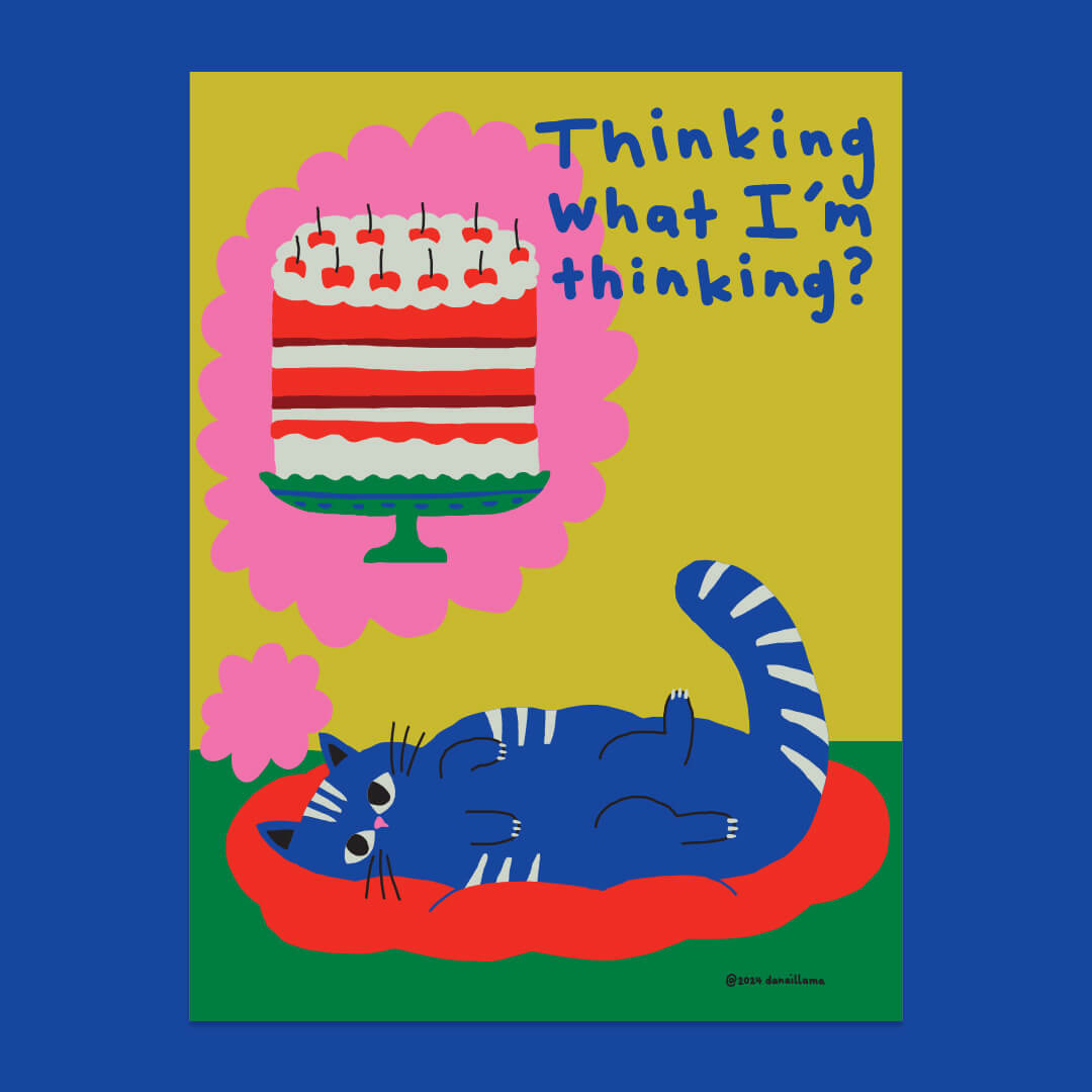 Cat Dreaming Poster