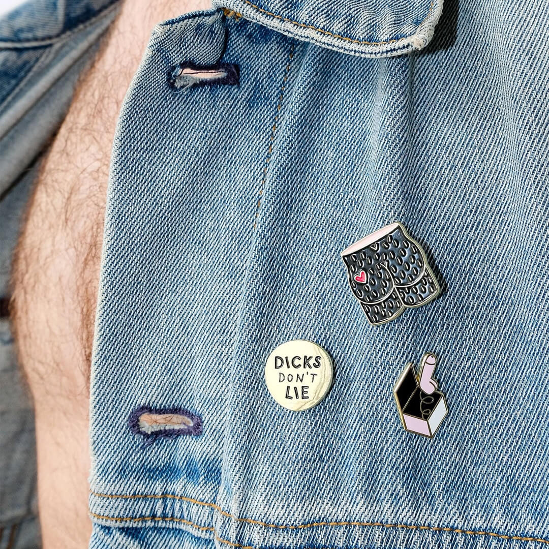 Dick in A Box Pin