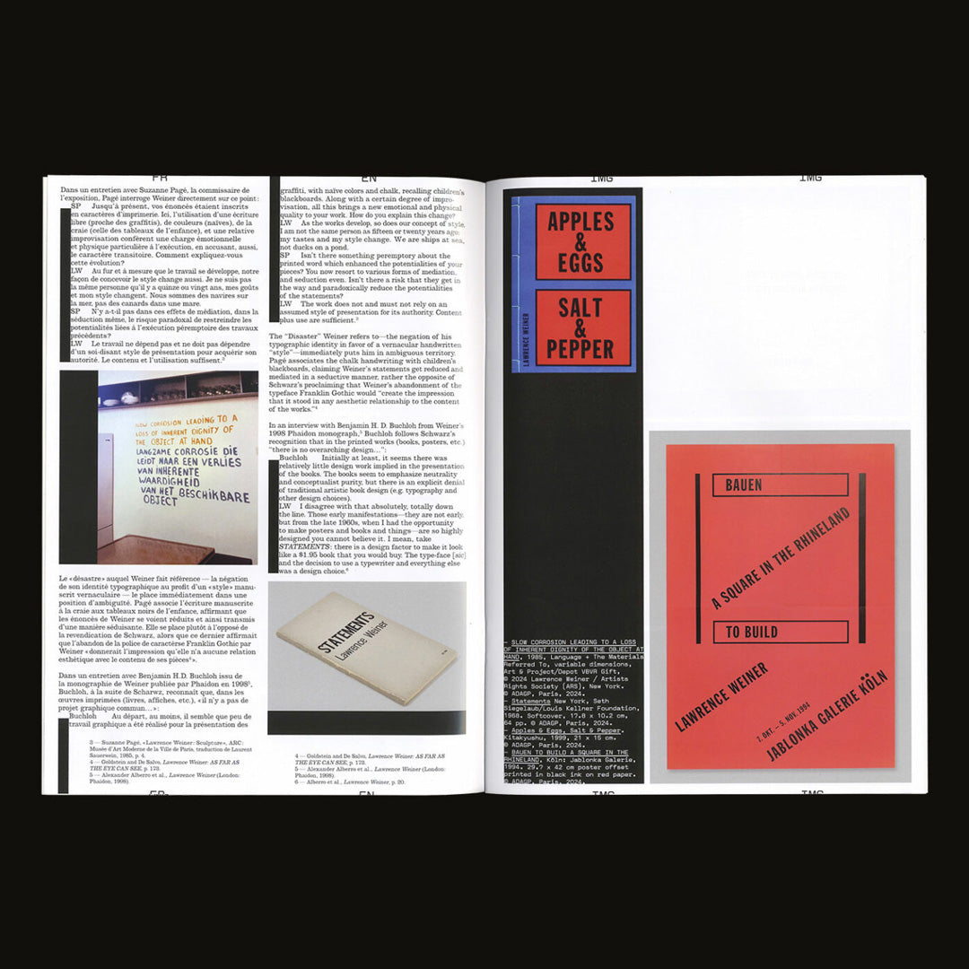 Revue Faire #49 – Lawrence Weiner