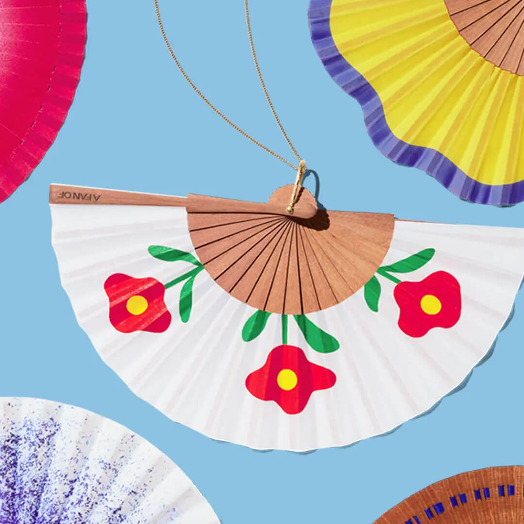 Wild Poppies Mini Fan