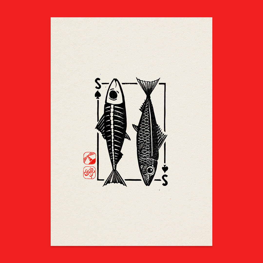 Sardines of Spades Art Print