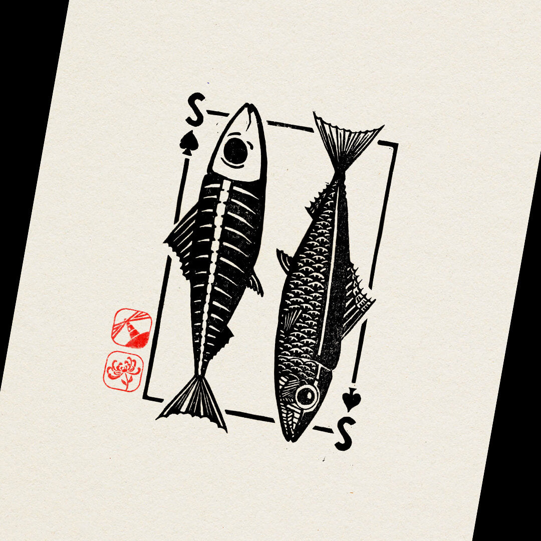 Sardines of Spades Art Print