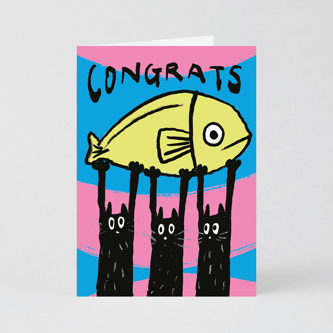 Congrats Fish Card