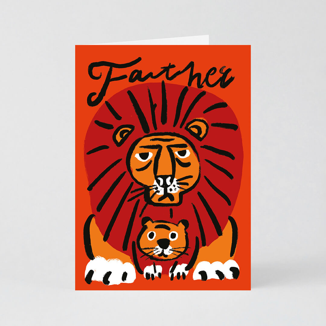 Lion Father Card