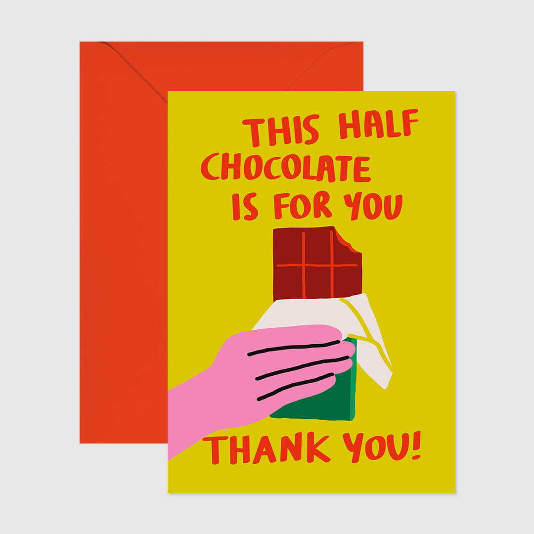 Half Chocolate Card