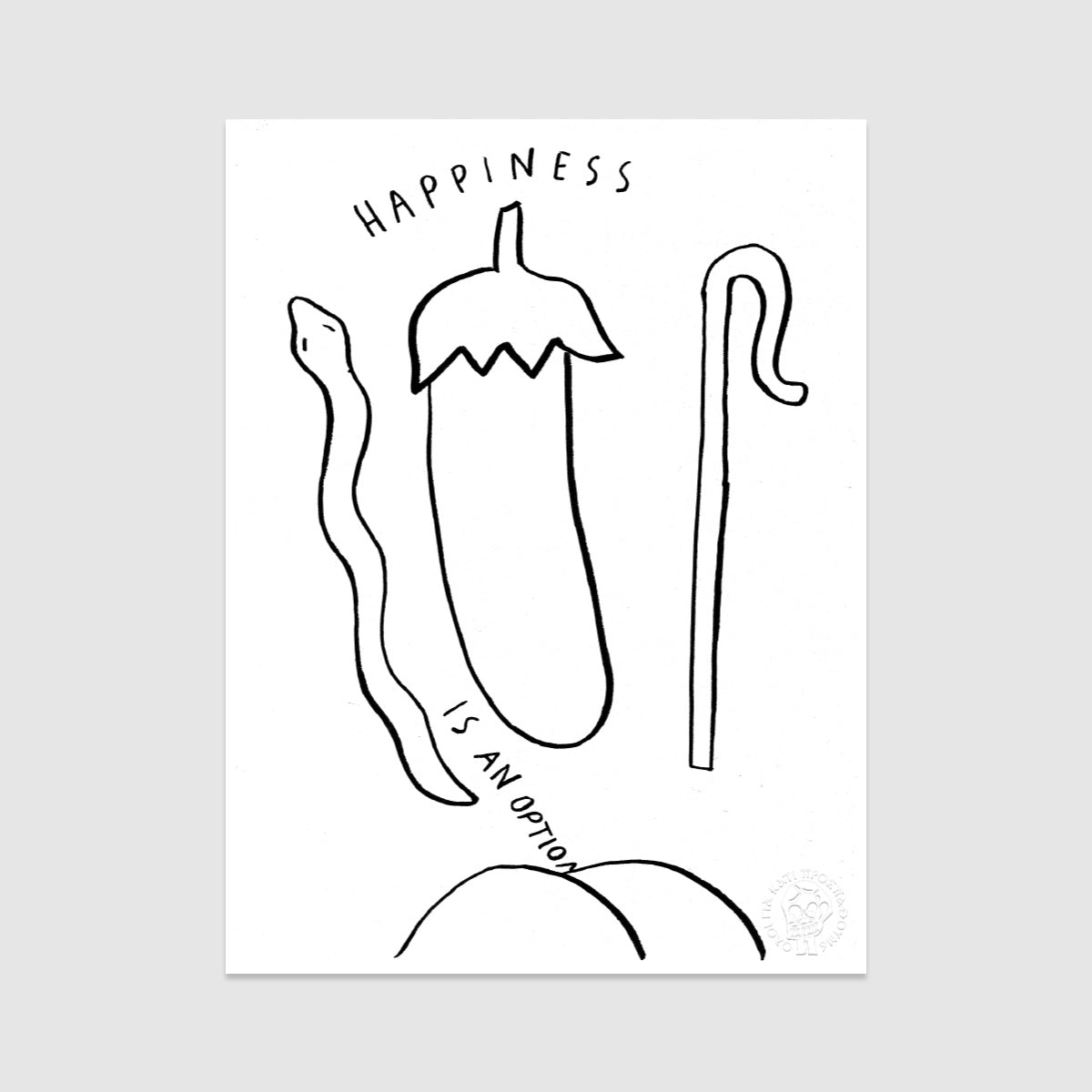 Happiness Is An Option Poster