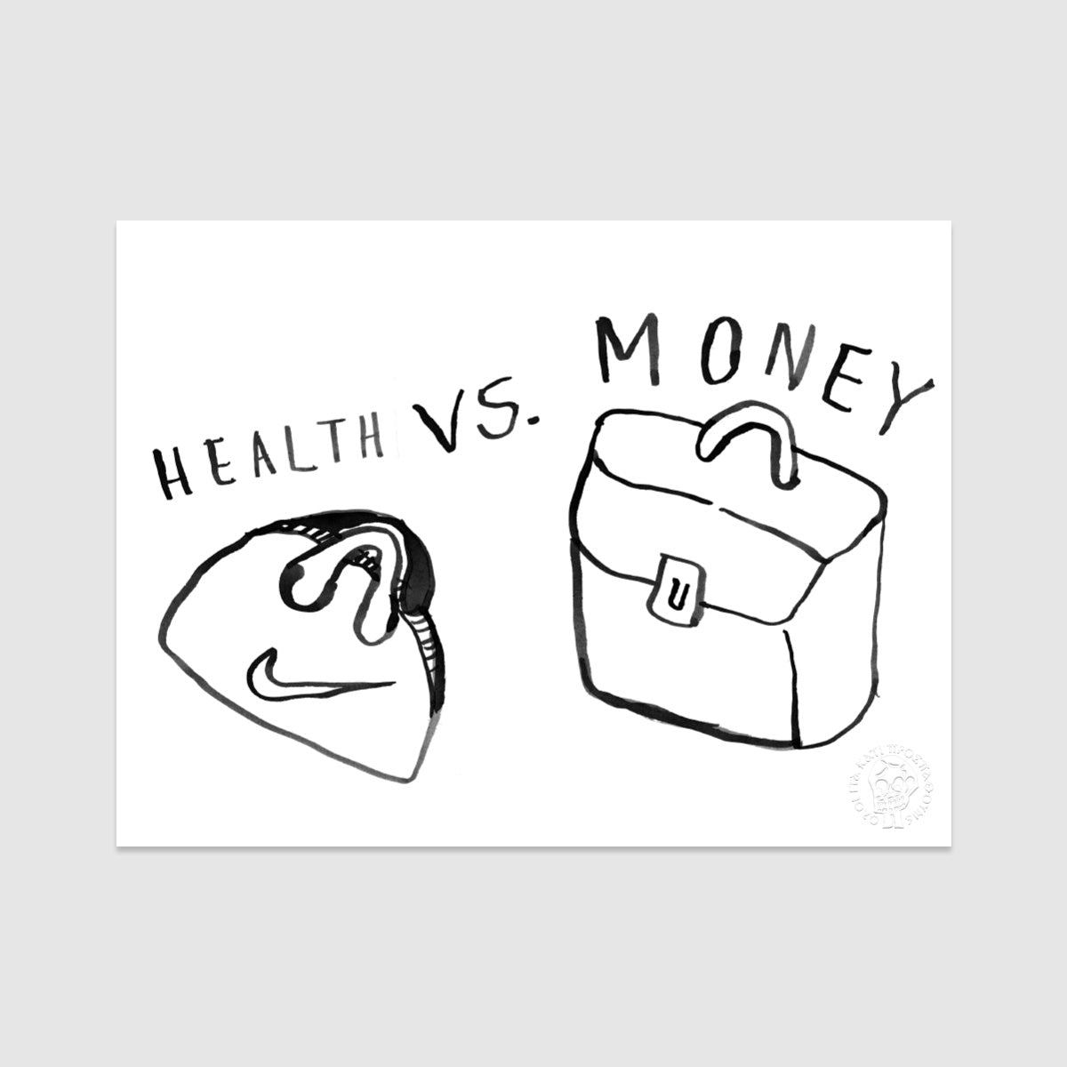 Health Vs Money Poster