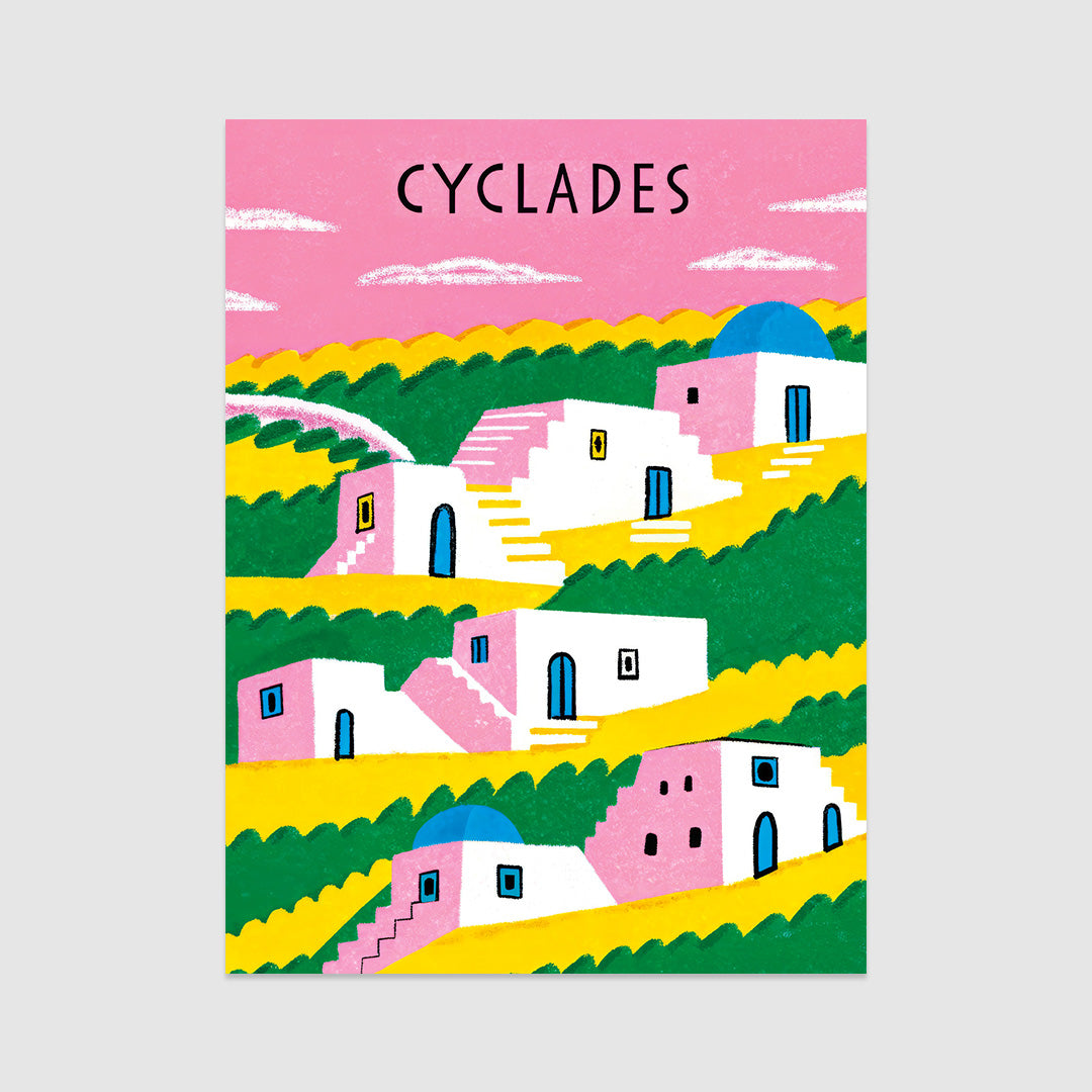 Pastel Cyclades Poster