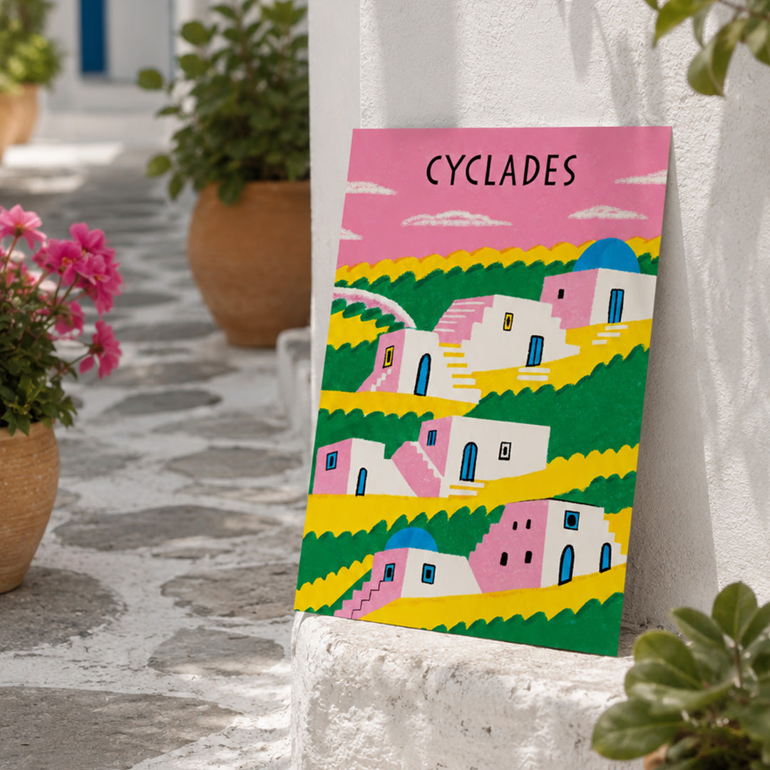 Pastel Cyclades Poster