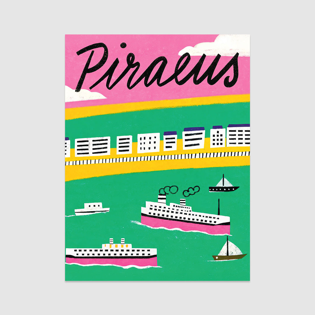 Piraeus Lines Poster