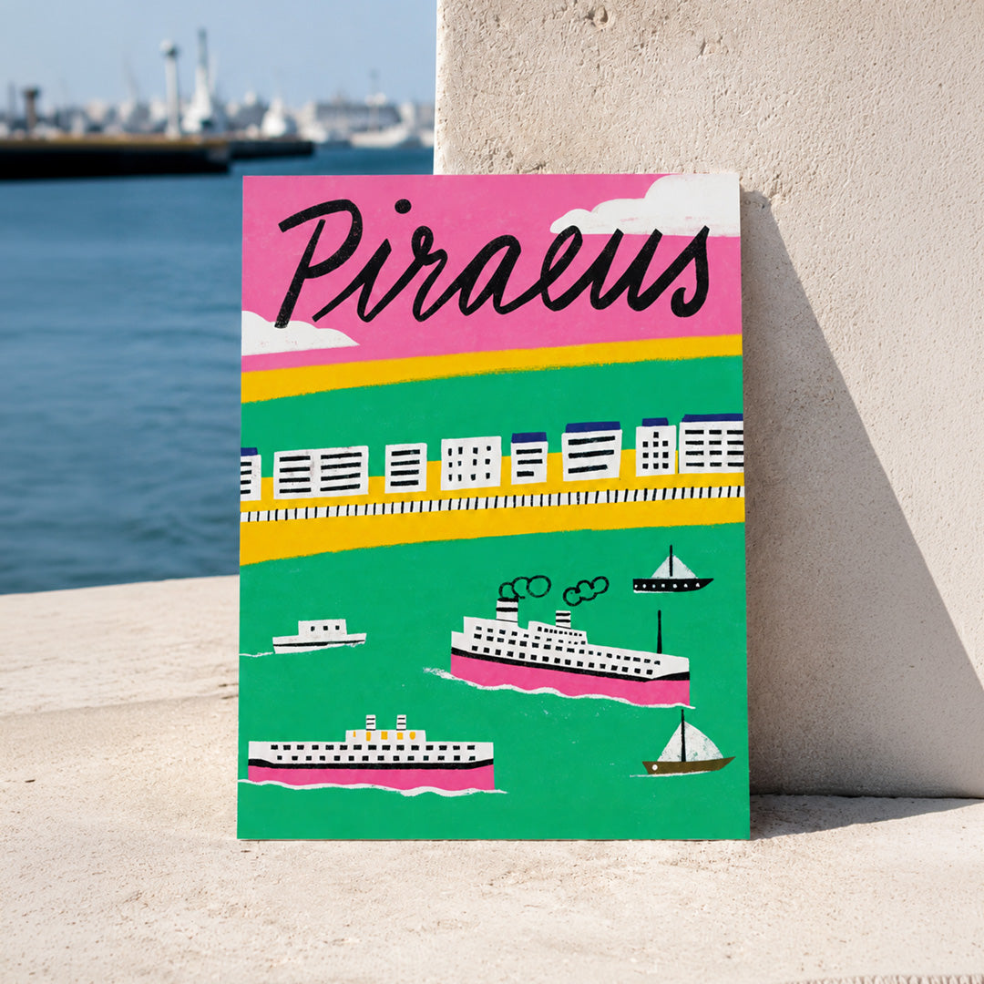 Piraeus Lines Poster