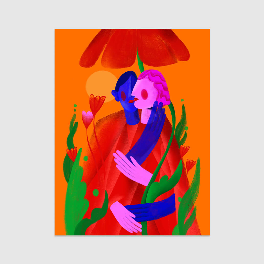 Cactus Love Giclée Poster