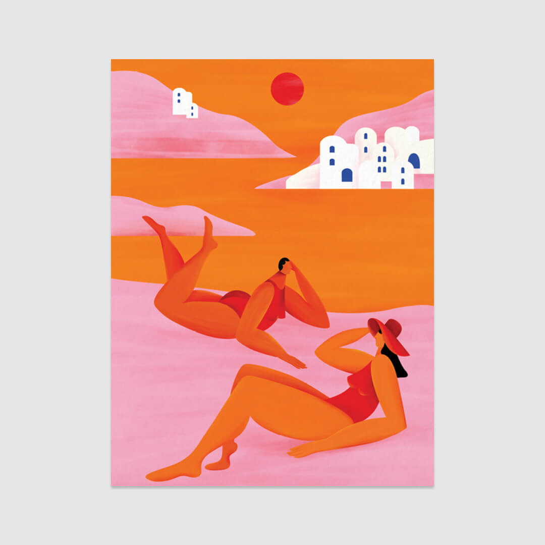 Golden Horizon Hues Poster