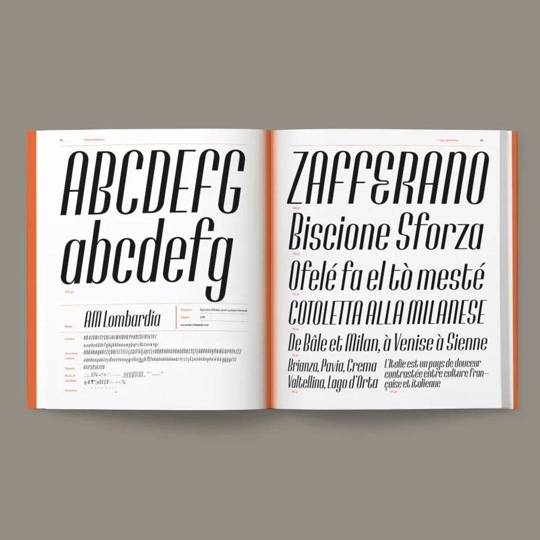 Alfabeti Modernisti Type Specimens