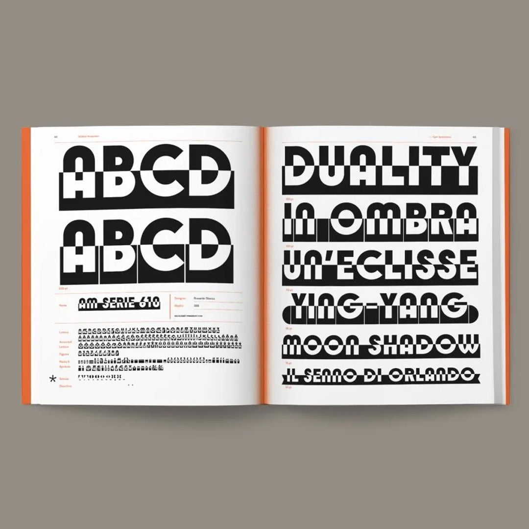 Alfabeti Modernisti Type Specimens