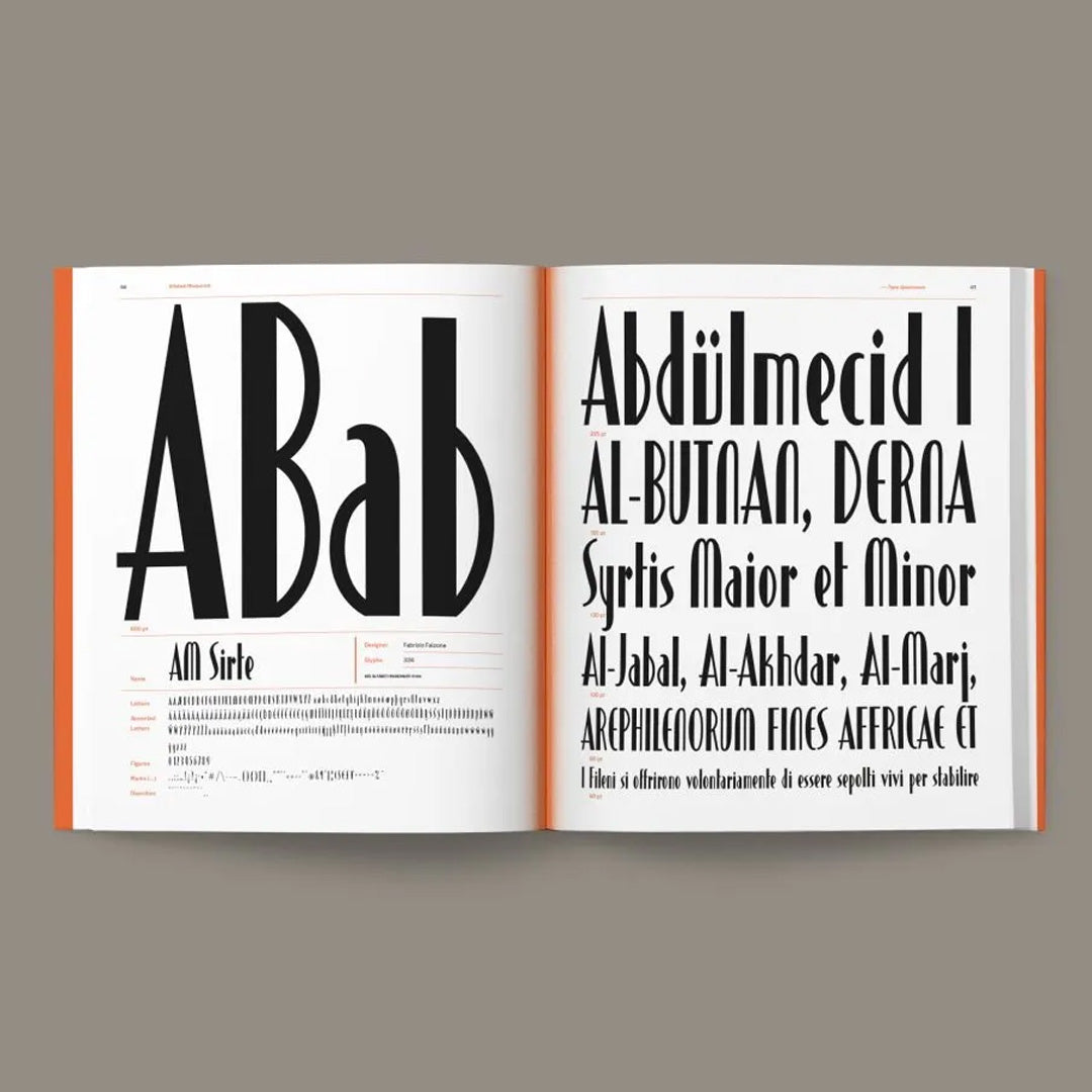 Alfabeti Modernisti Type Specimens