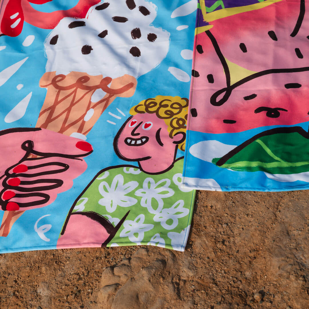 Lickaholic Beach Towel