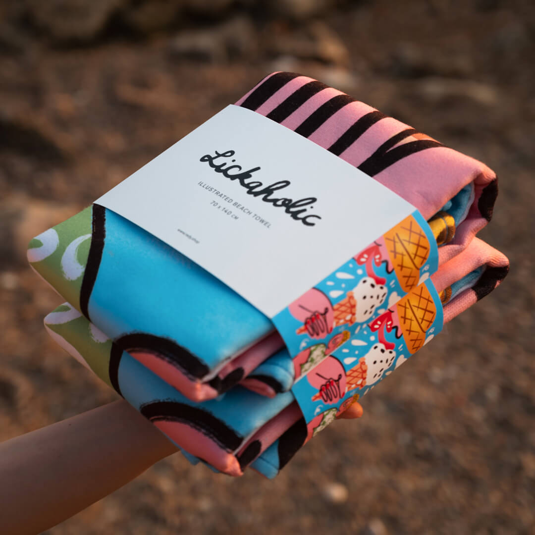 Lickaholic Beach Towel
