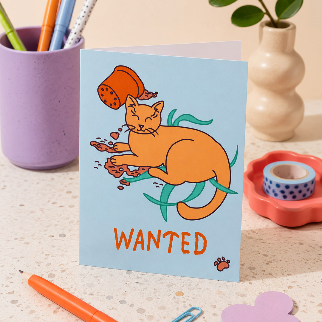 Wanted Cat Card