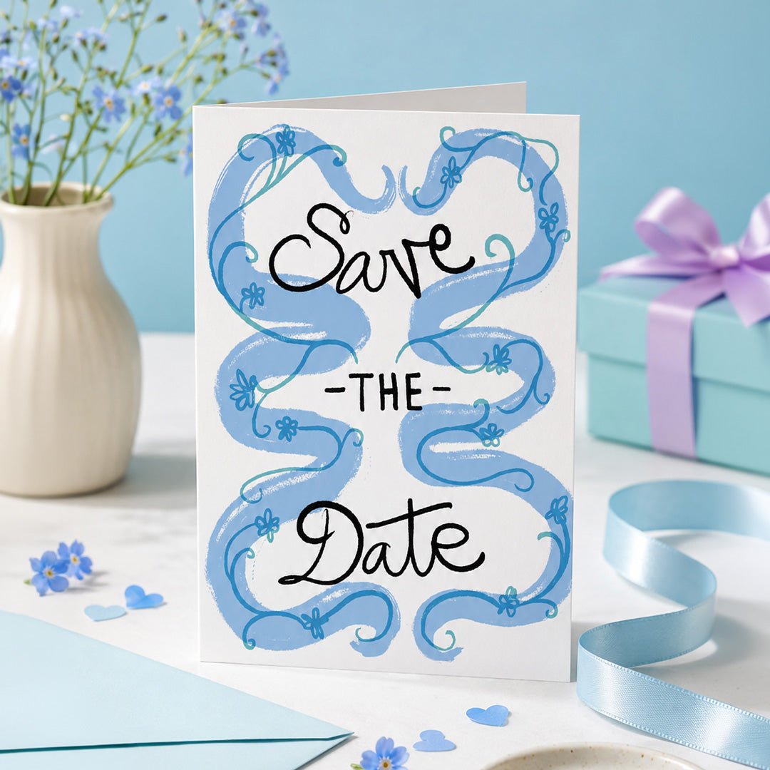 Save The Date Ribbon Card