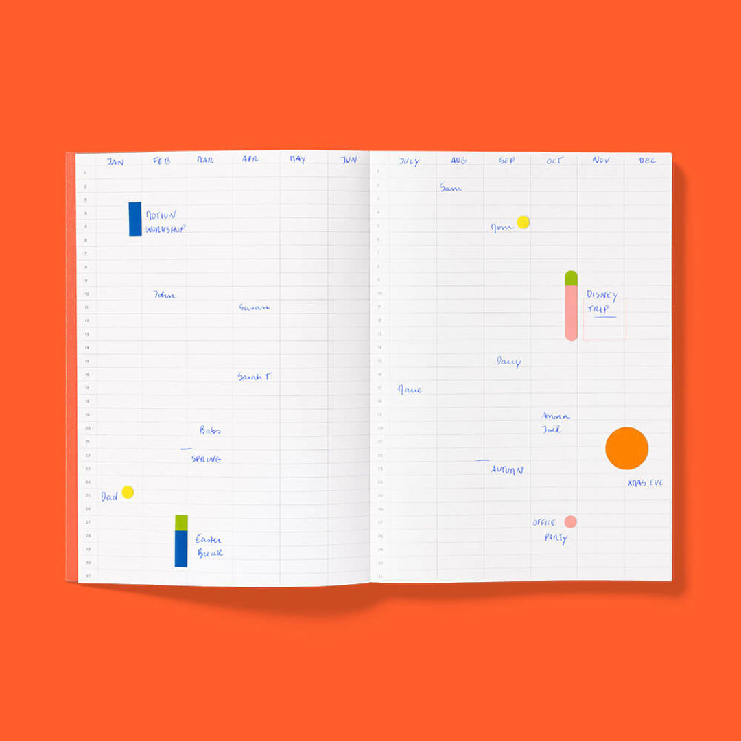 Undated Planner Frames Sand