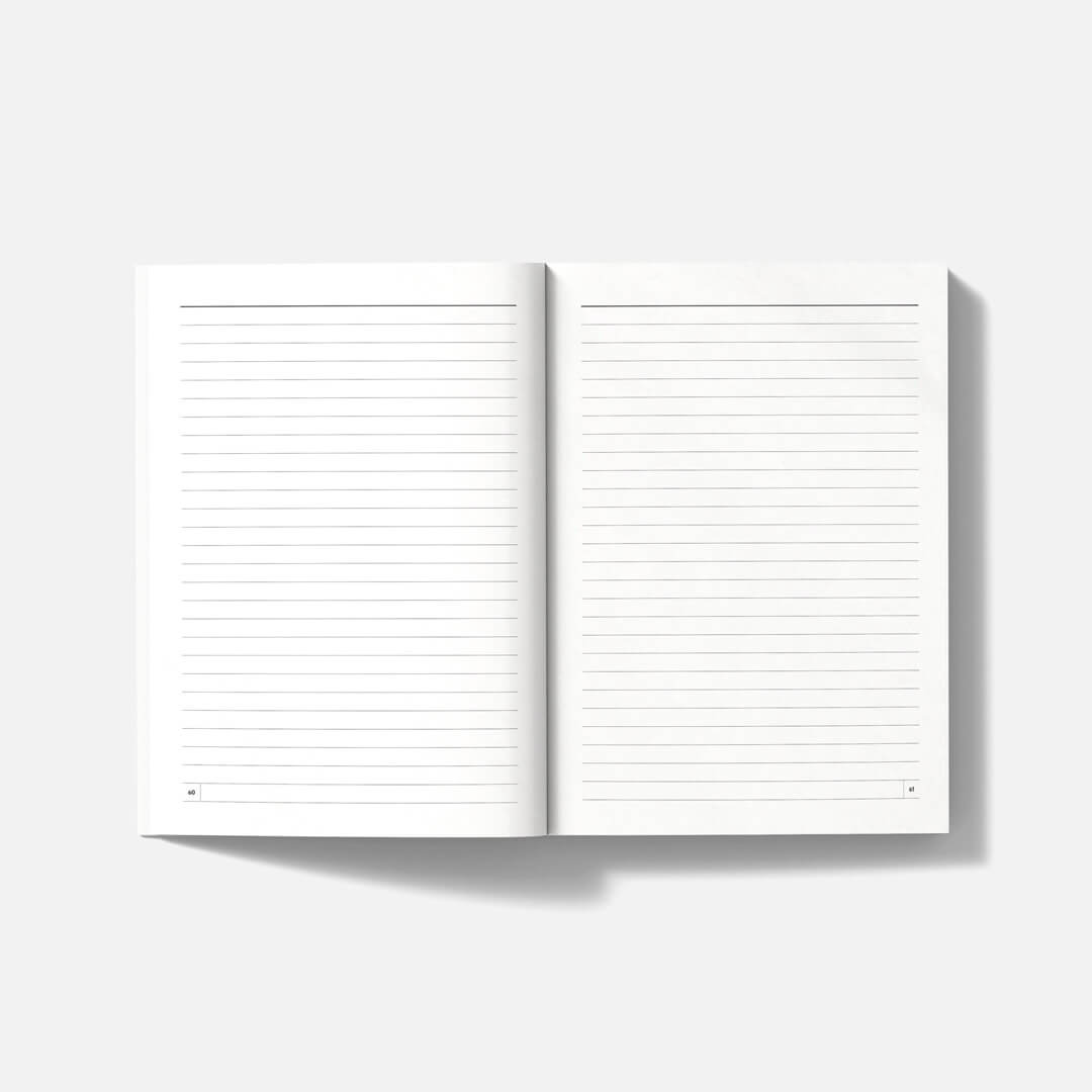 Midnight A6 Lined Notebook